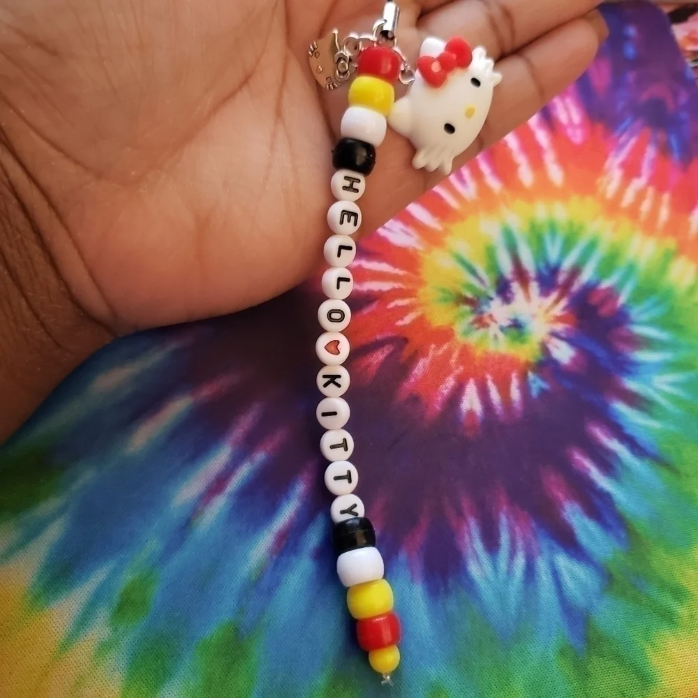 HANDMADE Kawaii Hello Kitty Long Phone Charm